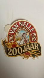 Oude sticker.  Van Nelle shag.     200 jaar., Verzamelen, Ophalen of Verzenden, Zo goed als nieuw