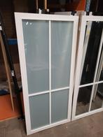 93x211,5cm binnendeur opdek R Staal look wit ral 9010 SL46, 80 tot 100 cm, Glas, Binnendeur, Nieuw