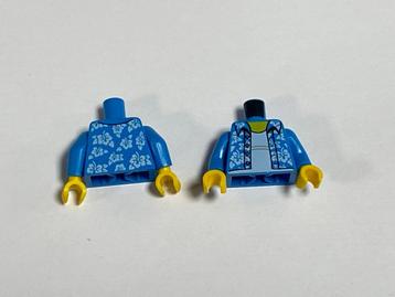 Partij Lego 2x nieuwe donker azure romp hawai's shirt beschikbaar voor biedingen