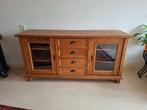 1 mooi lichtbruin houten kast/dressoir/tv-meubel met 4 laden, Ophalen, Gebruikt, 150 tot 200 cm, 25 tot 50 cm