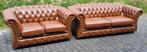 Chesterfield Springvale bankstel 3+2 zit én GRATIS BEZORGD, Gebruikt, Chesterfield, Ophalen of Verzenden, Rechte bank