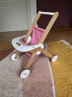 Houten Poppenbuggy/wagen roze Hape, Kinderen en Baby's, Speelgoed | Houten speelgoed, Ophalen, Zo goed als nieuw, Duw- of Trekspeelgoed