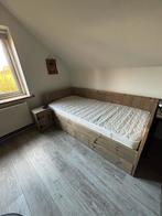 Steigerhouten Bed - Stoer en Uniek!, Huis en Inrichting, Slaapkamer | Bedden, Ophalen, Gebruikt, 90 cm, Eenpersoons