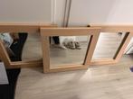 Stijlvolle set van 3 design spiegels - Scandinavisch chic, Huis en Inrichting, Ophalen, Zo goed als nieuw, Rechthoekig, Minder dan 100 cm