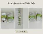 Set of 9 Battery-Powered String Lights - FREE, Ophalen, Zo goed als nieuw