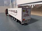 Volvo FH met kastentrailer wsi van Overveld, Hobby en Vrije tijd, Modelauto's | 1:50, Ophalen of Verzenden, Zo goed als nieuw
