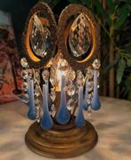 2 Beschikbaar vintage art deco teardrop tafellampjes, Baak, Ophalen of Verzenden, Glas, Minder dan 50 cm