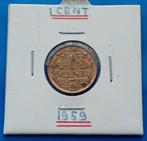 1 cent 1959 Nederlandse Antillen - Juliana, Verzenden, Koningin Juliana, 1 cent, Losse munt