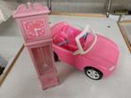 Barbie klok en auto., Kinderen en Baby's, Speelgoed | Speelgoedvoertuigen, Ophalen of Verzenden