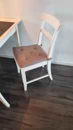 GRATIS!!!! Eettafel met 4 stoelen - Wit, Huis en Inrichting, Stoelen, Ophalen, Gebruikt, Wit