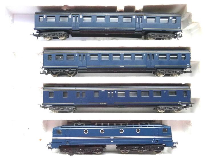 NS treinset locomotief 1310 met 3 personenwagons, Hobby en Vrije tijd, Modeltreinen | H0, Gebruikt, Treinset, Gelijkstroom, Lima