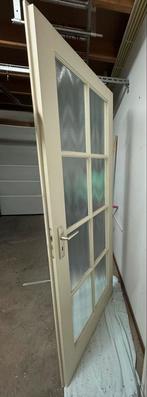 Mooie witte binnendeur met glas, direct klaar voor gebruik!, Doe-het-zelf en Verbouw, Deuren en Horren, Ophalen, Gebruikt, 80 tot 100 cm