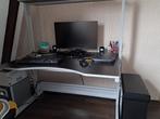 Ikea bureautafel, op hoogte instelbaar 120 x 90, Huis en Inrichting, Ophalen, In hoogte verstelbaar, Zo goed als nieuw, Bureau