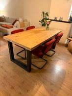 Eettafel met bankje en 4 stoelen, Huis en Inrichting, Tafels | Eettafels, Gebruikt, 100 tot 150 cm, Eikenhout, Ophalen of Verzenden