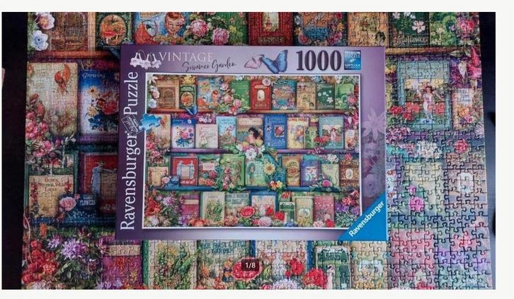 Ravensburger Puzzel - Summer Garden - 1000 stukjes - MOOI!, Hobby en Vrije tijd, Denksport en Puzzels, Zo goed als nieuw, Legpuzzel