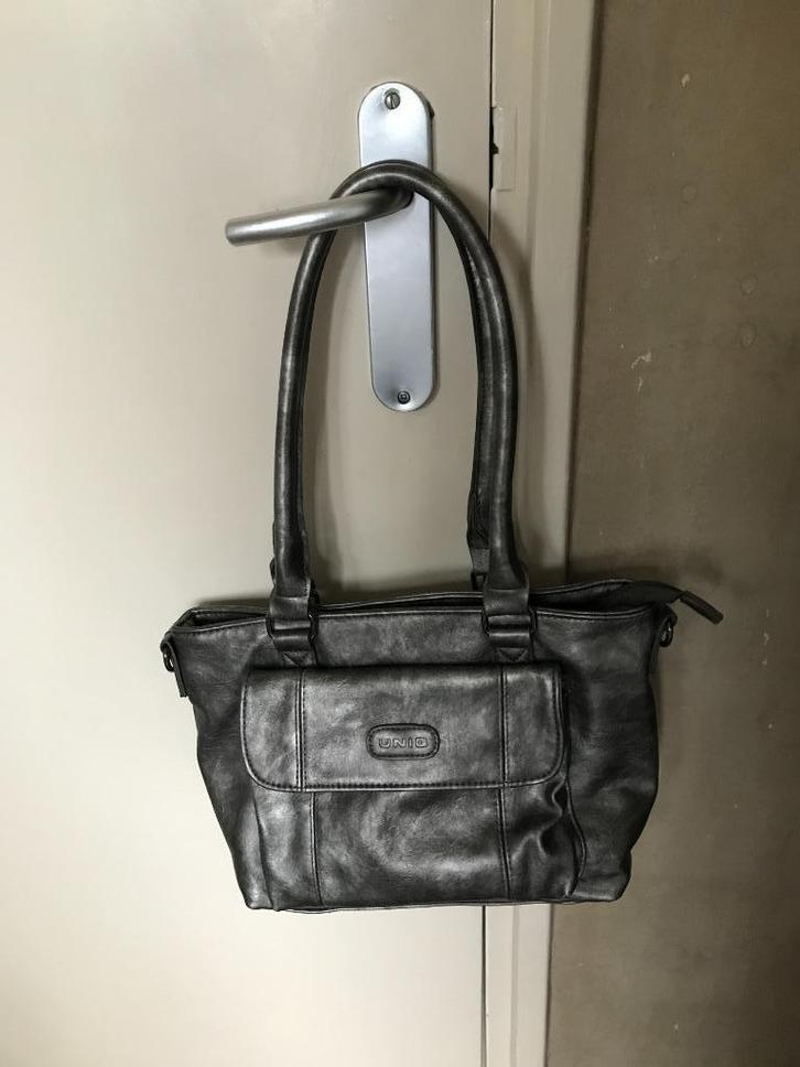 handtas (Uniq), Sieraden, Tassen en Uiterlijk, Tassen | Damestassen, Nieuw, Handtas, Grijs, Ophalen of Verzenden