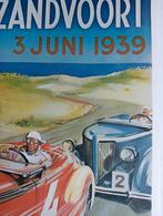 Poster Affiche Prijs van Zandvoort 1939, Verzamelen, Ophalen of Verzenden, Zo goed als nieuw, A1 t/m A3