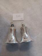 2x Kerstbal kerstklokje met klepel (20), Diversen, Kerst, Ophalen, Gebruikt