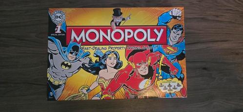Monopoly DC Comics, Hobby en Vrije tijd, Gezelschapsspellen | Bordspellen, Zo goed als nieuw, Ophalen of Verzenden