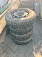 Winterbanden 195-65-R15 met 5x100 velgen, Auto-onderdelen, Banden en Velgen, Ophalen, Gebruikt, 15 inch, Winterbanden