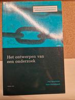 Hans Doorewaard - Het ontwerpen van een onderzoek, Boeken, Ophalen of Verzenden, Zo goed als nieuw, Hans Doorewaard; Piet Verschuren