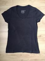 Donkerblauw V-hals T-shirt, merk Esprit, mt. S/36, Blauw, Ophalen of Verzenden, Korte mouw, Maat 36 (S)