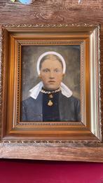 Schilderij Vrouw in Klederdracht, Antiek en Kunst, Ophalen of Verzenden