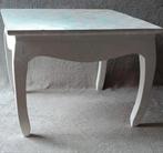 Xenos vierkant bijzettafeltje - hout - wit - 50x50x38cm, Huis en Inrichting, Tafels | Bijzettafels, Minder dan 45 cm, Minder dan 55 cm