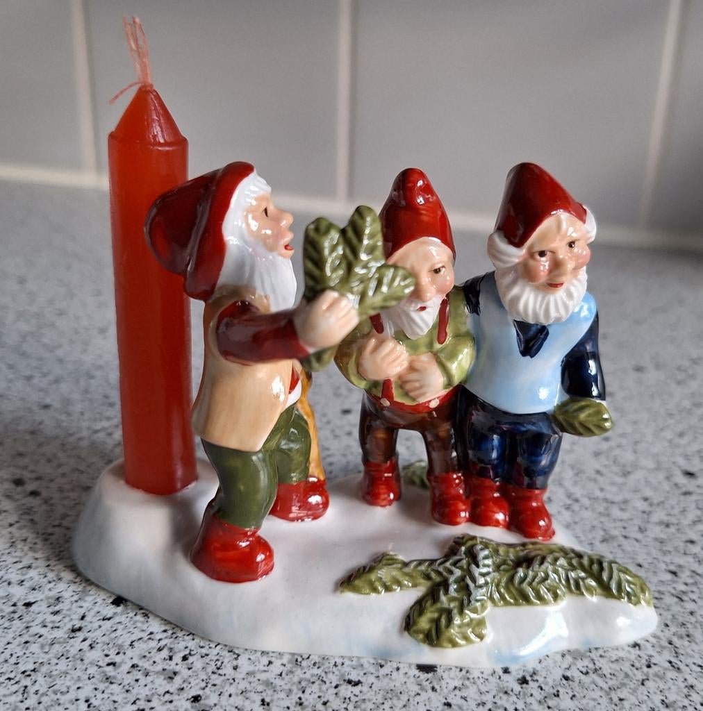 Villeroy en Boch drie kabouters sprookjesscene, Diversen, Kerst, Ophalen of Verzenden, Zo goed als nieuw