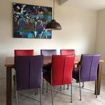 Koeien schilderij Marc de Jong met lijst 120cm x 101cm, Ophalen