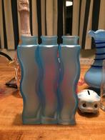 Blauw Glazen Vazen Set van 3 ikea, Huis en Inrichting, Woonaccessoires | Vazen, Blauw, Ophalen of Verzenden, Minder dan 50 cm