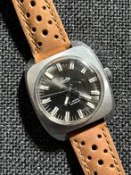 Vintage lasita horloge, Verzenden, Staal, Overige merken