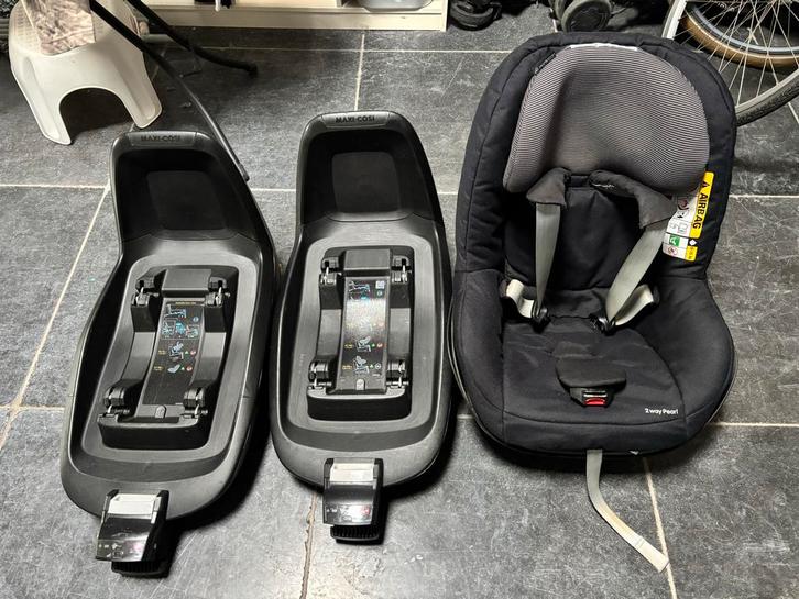 Maxi-Cosi FamilyFix One + 2way Pearl Set, Kinderen en Baby's, Autostoeltjes, Gebruikt, Maxi-Cosi, 0 t/m 18 kg, Isofix, Verstelbare rugleuning