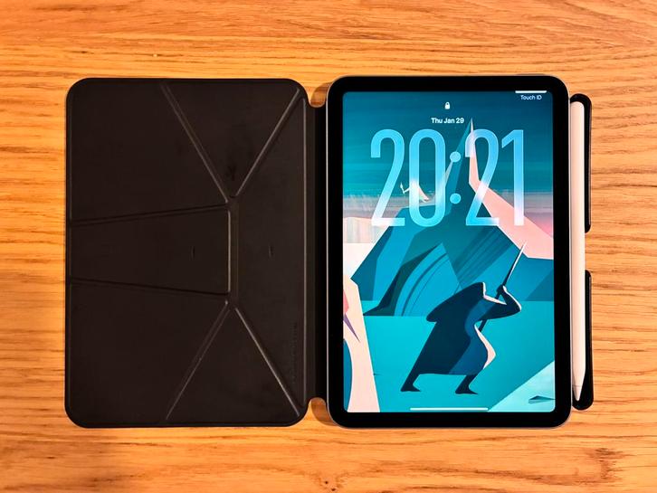 Ipad Mini (A17Pro) Cellular + Apple Pencil Pro + Case, Computers en Software, Apple iPads, Zo goed als nieuw, Apple iPad, 8 inch