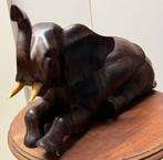 Teakhout/ LIGGENDE OLIFANT., Ophalen
