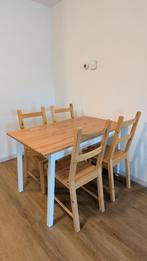 IKEA Dining Set: PINNTORP Table + 4 IVAR Chairs - €150, Huis en Inrichting, Tafels | Eettafels, Ophalen, 100 tot 150 cm, 50 tot 100 cm
