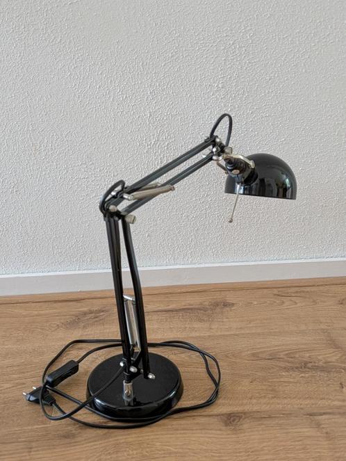 Ikea Forsa Bureaulamp, zwart, Huis en Inrichting, Lampen | Tafellampen, Zo goed als nieuw, Minder dan 50 cm, Metaal, Ophalen of Verzenden