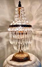 Antieke Franse Girandole lamp dubbele rijen kristal pegels, Antiek en Kunst, Antiek | Lampen, Ophalen