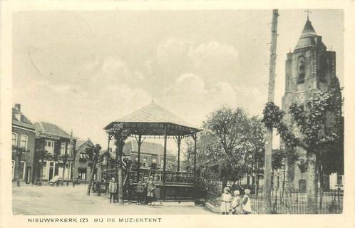 (386-276-001) Nieuwerkerk Bij de Muziektent, Verzamelen, Ansichtkaarten | Nederland, Zeeland, Verzenden