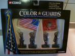Corgi Color Guards United States Marine Corps 4 figuurtjes, Ophalen of Verzenden, Marine, Amerika, Miniatuur of Beeldje