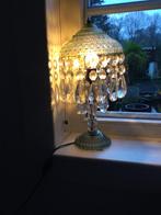 Staand Tafel(schemer)lamp, Huis en Inrichting, Lampen | Tafellampen, Minder dan 50 cm, Glas, Ophalen of Verzenden, Zo goed als nieuw