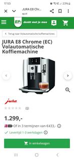 JURA E8 Chrome Volautomaat Koffiemachine - Perfecte Koffie!, Witgoed en Apparatuur, Koffiezetapparaten, Ophalen