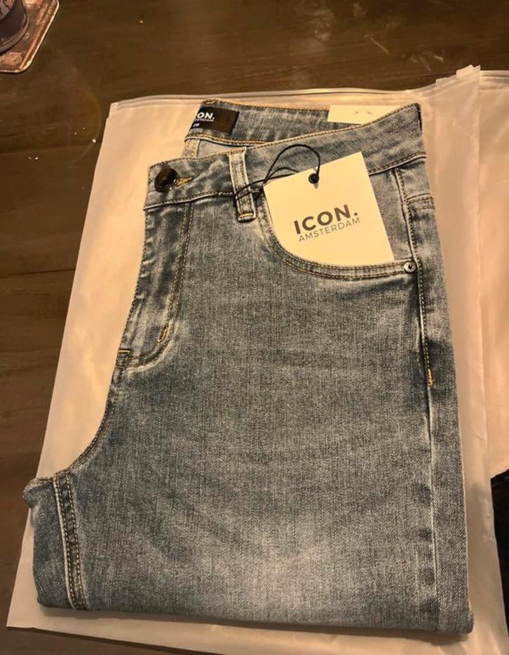 The Jaxon jeans, maat 28. Icon amsterdam!, Kleding | Heren, Spijkerbroeken en Jeans, Zo goed als nieuw, W32 (confectie 46) of kleiner
