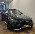Mercedes-Benz C-klasse C63S AMG 510pk Estate |pano|memory|, Auto's, Automaat, Achterwielaandrijving, Zwart, Leder