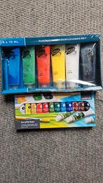 6x acrylverfset, 12 tubes acrylverf, Verzenden, Nieuw