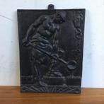 Bronzen Plaquette Smid, Antiek en Kunst, Ophalen of Verzenden, Brons