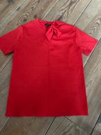 NIKKIE TOP rood glitter mt 36, Verzenden, Zo goed als nieuw, Korte mouw, Maat 36 (S)