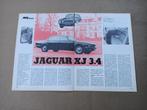 Test (uit oud tijdschrift) Jaguar XJ /3.4 (1976), Verzamelen, Auto's, Gebruikt, Verzenden