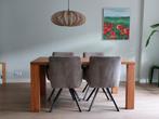 Massief eiken geoliede eettafel 160 x 90 cm, Huis en Inrichting, Tafels | Eettafels, Ophalen, Eikenhout, 50 tot 100 cm, Zo goed als nieuw