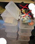 8x IKEA Glis transparante bakjes met deksels, 17x10cm, Doe-het-zelf en Verbouw, Kratten en Dozen, Doos, Minder dan 35 cm, Minder dan 50 cm